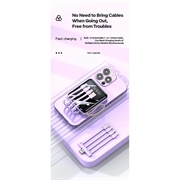 Mini Varavirtalähde 20000mAh - 2x USB, Lightning, USB-C, MicroUSB - Musta