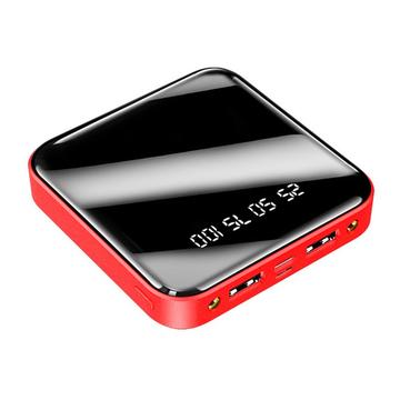 Mini-virtapankki 20000mAh - 2x USB - punainen