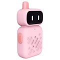 Mini Robot Lasten Radiopuhelimet Ladattavalla Akulla - Sininen & Pinkki
