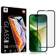 iPhone 13 Pro Max/14 Plus Mocolo 3D Panssarilasi - 9H - Musta Reuna