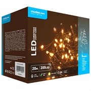 Modee C2004 Joulukuusen valot 8 moodilla - 20m - Lämmin Valkoinen