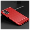 Samsung Galaxy A23 Mofi TPU Suojakuori - Hiilikuitu - Punainen