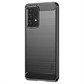 Samsung Galaxy A53 5G Mofi TPU Suojakuori - Hiilikuitu - Musta