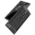 Sony Xperia XZ2 Premium Mofi TPU Suojakuori - Hiilikuitu - Musta