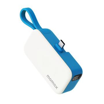 Momax 1-Power Mini Pop Art USB-C-virtapankki 5000mAh - sininen