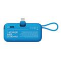 Momax 1-Power Mini Pop Art USB-C-virtapankki 5000mAh - sininen