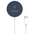 Momax UD19 Q.MAG iPhone 12 Magneettinen Langaton Laturi - Sininen