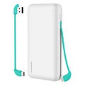 Momax iPower Minimal 5 Varavirtalähde - 10000mAh - Valkoinen
