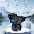 Moottoripyörän ohjaustangon USB-laturi 18W - musta