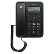 Motorola CT202 -johdollinen lankapuhelin, jossa on handsfree-kaiutin - musta