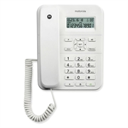 Motorola CT202 -johdollinen lankapuhelin, jossa on handsfree-kaiutin - Valkoinen