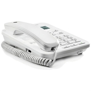 Motorola CT202 -johdollinen lankapuhelin, jossa on handsfree-kaiutin - Valkoinen