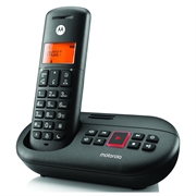Motorola E211 DECT-langaton puhelin digitaalisella puhelinvastaajalla - musta