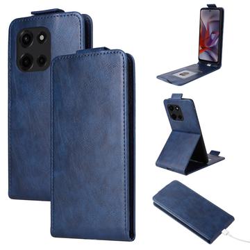 Motorola Edge (2025) Pystysuuntainen läppäkotelo jalustalla - tummansininen
