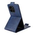 Motorola Edge (2025) Pystysuuntainen läppäkotelo jalustalla - tummansininen