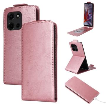 Motorola Edge (2025) Pystysuuntainen läppäkotelo jalustalla - Ruusukulta