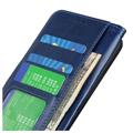 Motorola Edge 30 Neo Lompakkokotelo Magneettisella Sulkimella - Sininen