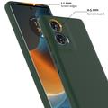 Motorola Edge 50 Fusion Nestemäinen Silikoni Suojakuori - MagSafe-yhteensopiva - Tummanvihreä