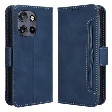 Motorola Edge 50 Neo/Moto S50 -kortinhaltijan lompakkokotelo - sininen