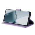 Motorola Edge 50 Neo Mandala Series Lompakkokotelo - Violetti