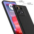 Motorola Edge 50 Pro Nestemäinen Silikoni Suojakuori - MagSafe-yhteensopiva - Musta