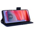 Motorola Edge 50 Pro Lompakkokotelo Magneettisella Sulkijalla - tummansininen