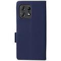 Motorola Edge 50 Pro Lompakkokotelo Magneettisella Sulkijalla - tummansininen