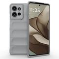 Motorola Edge 50 Rugged TPU Suojakuori - Vaaleanharmaa