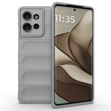 Motorola Edge 50 Rugged TPU Suojakuori - Vaaleanharmaa