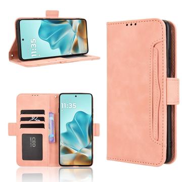 Motorola Edge 60/60 Fusion -kortinhaltijan lompakkokotelo - vaaleanpunainen