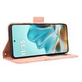 Motorola Edge 60/60 Fusion -kortinhaltijan lompakkokotelo - vaaleanpunainen