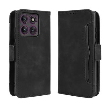 Motorola Edge 60 Pro -kortinhaltijan lompakkokotelo - musta