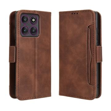 Motorola Edge 60 Pro -kortinhaltijan lompakkokotelo - ruskea