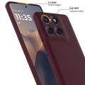 Motorola Edge 60 Pro Nestemäinen Silikoni Suojakuori - MagSafe-yhteensopiva - Viininpunainen