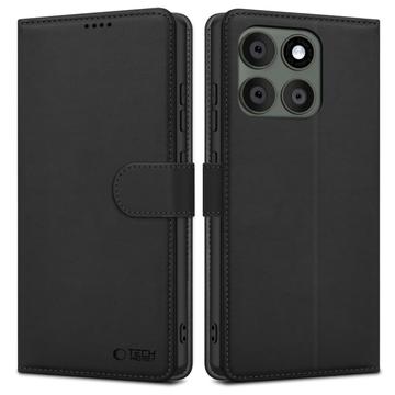 Motorola Edge 60 Pro Tech-Protect lompakkokotelo magneetilla ja jalustalla - Musta
