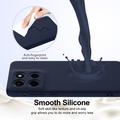 Motorola Edge 60 Stylus Nestemäinen Silikoni Suojakuori - MagSafe-yhteensopiva - Tummansininen