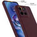 Motorola Edge 60 Stylus Nestemäinen Silikoni Suojakuori - MagSafe-yhteensopiva - Viininpunainen