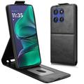 Motorola Edge 60 Stylus Pystysuuntainen läppäkotelo jalustalla - musta