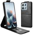 Motorola Edge 70 Max Pystysuuntainen läppäkotelo jalustalla - musta