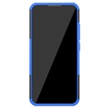 Liukumaton Motorola Moto E6 Plus Hybridikotelo Jalustalla - Musta / Sininen