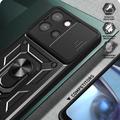 Motorola Moto G (2025) Pyörivä Rengashybridikotelo Kamerasuojalla - Musta