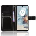 Motorola Moto G Power (2024) Lompakkokotelo Magneettisella Sulkijalla - Musta