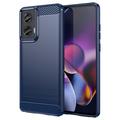 Motorola Moto G Stylus 5G (2024) Harjattu TPU Suojakuori - Hiilikuitu