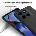 Motorola Moto G Stylus 5G (2025) Nestemäinen silikonikotelo käsihihnalla - Musta