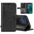 Motorola Moto G Stylus 5G (2025)/Edge 60 Stylus Lompakkokotelo Magneettisella Sulkijalla - musta
