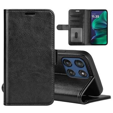 Motorola Moto G Stylus 5G (2025)/Edge 60 Stylus Lompakkokotelo Magneettisella Sulkijalla - musta