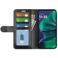Motorola Moto G Stylus 5G (2025)/Edge 60 Stylus Lompakkokotelo Magneettisella Sulkijalla - musta