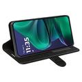 Motorola Moto G Stylus 5G (2025)/Edge 60 Stylus Lompakkokotelo Magneettisella Sulkijalla - musta