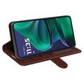 Motorola Moto G Stylus 5G (2025)/Edge 60 Stylus Lompakkokotelo Magneettisella Sulkijalla - ruskea