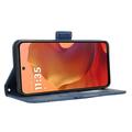 Motorola Moto G15/G15 Power Korttilompakkokotelo - Sininen